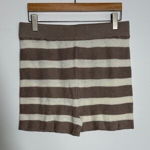 Free People Striped Knit Shorts Large